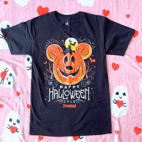 Disney Other - disneyland 2018 pumpkin mickey happy halloween tee S